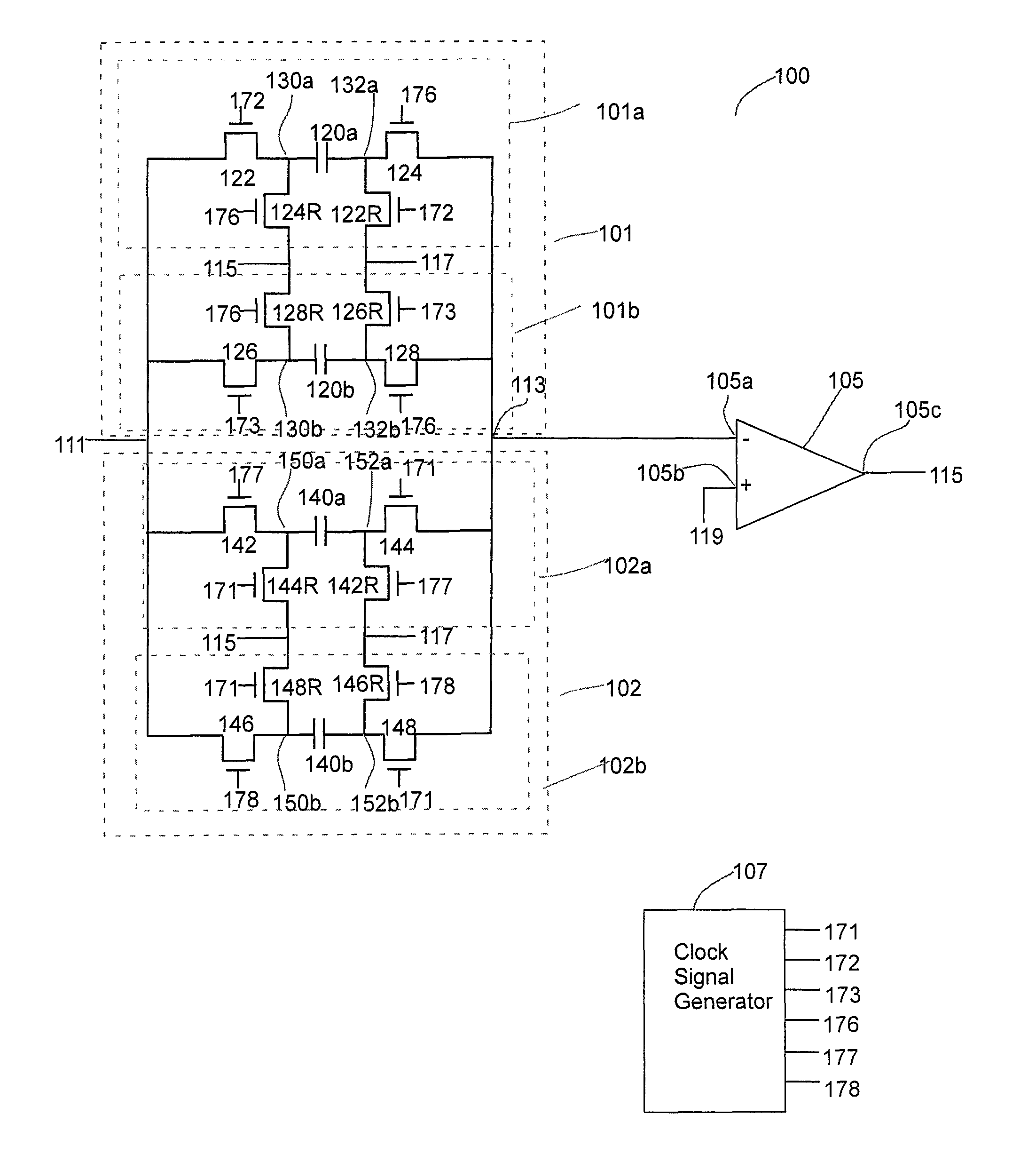 Switched capacitor notch filter with fast response time