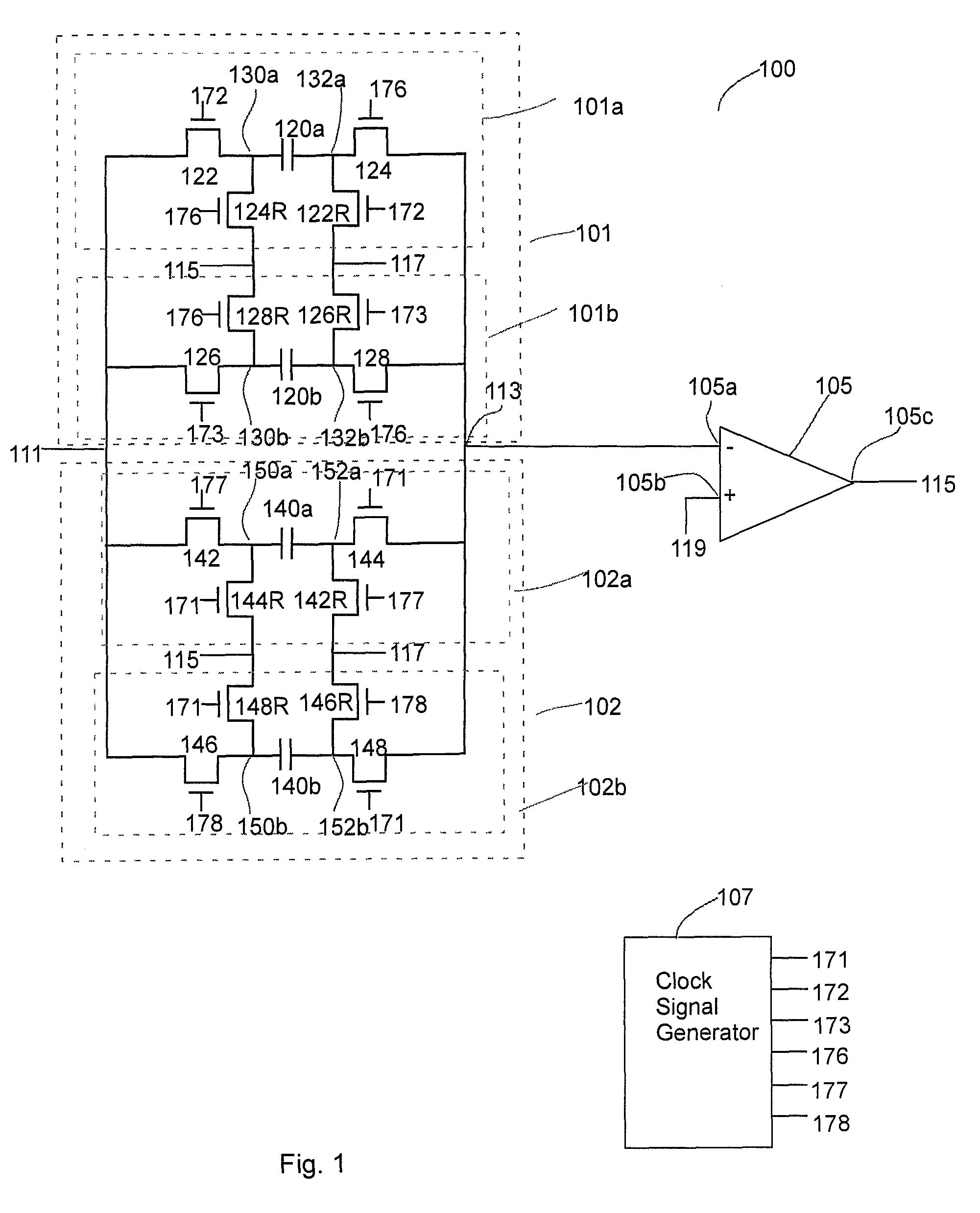 Switched capacitor notch filter with fast response time