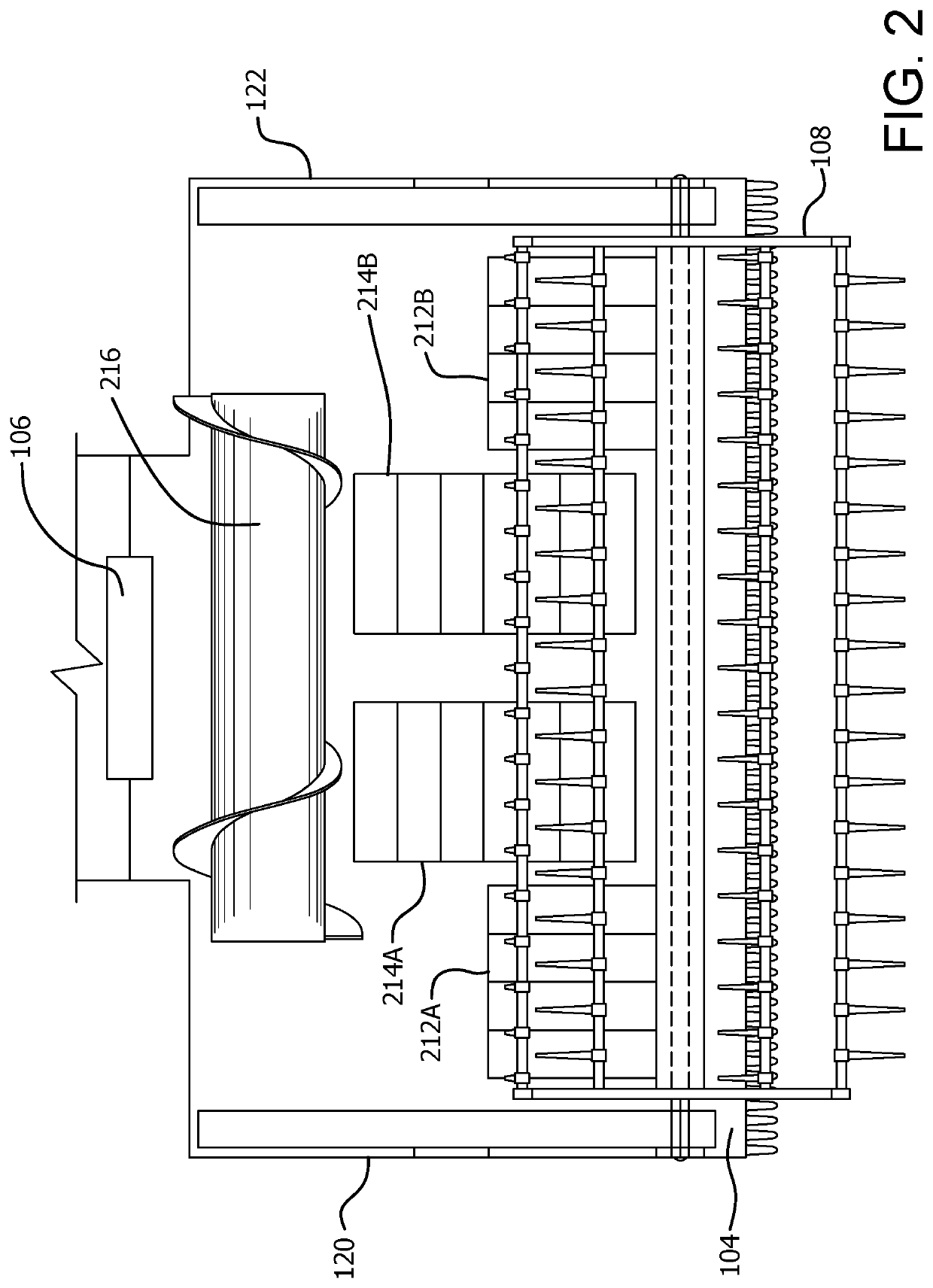 Center link knife drive for a header of an agricultural harvester