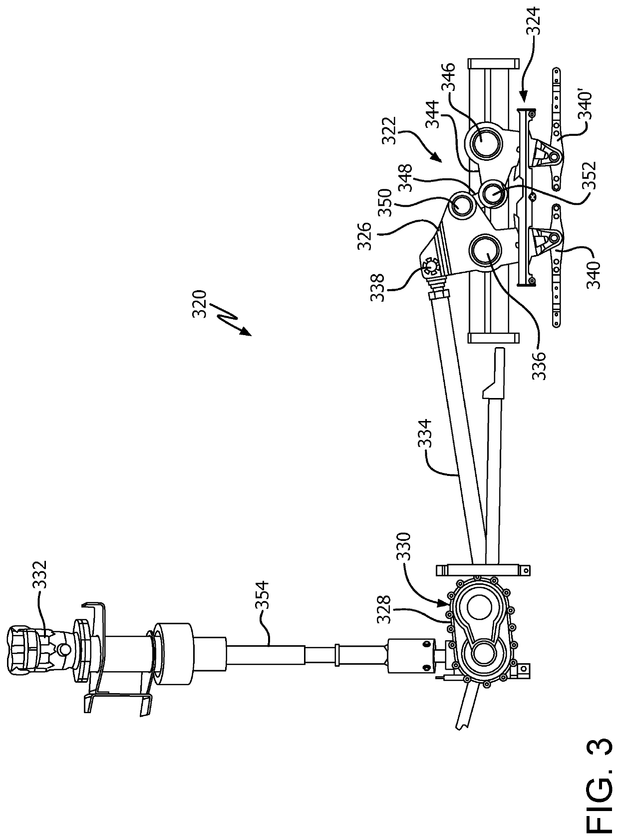 Center link knife drive for a header of an agricultural harvester