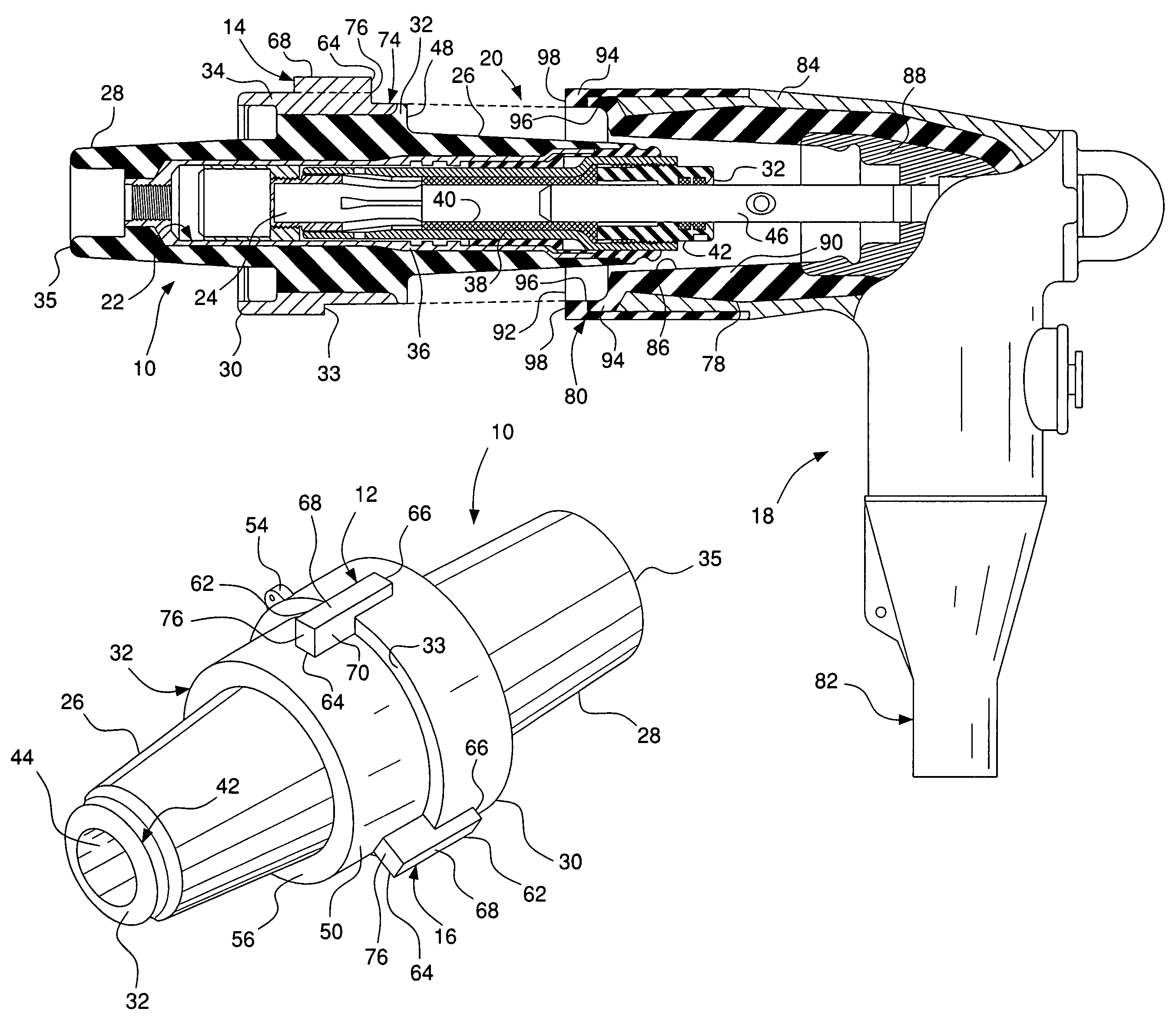 Electrical connector with seating indicator