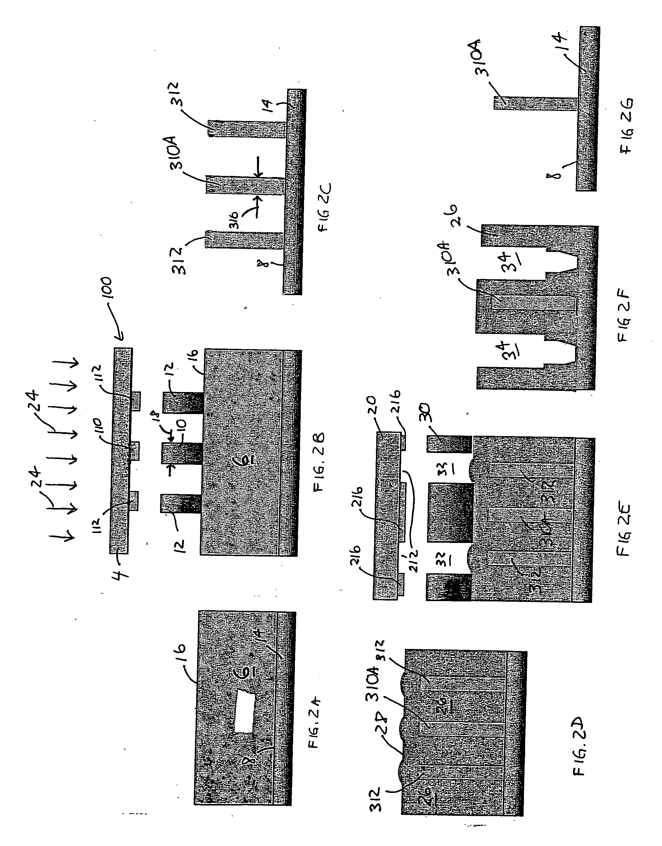 Method utilizing compensation features in semiconductor processing