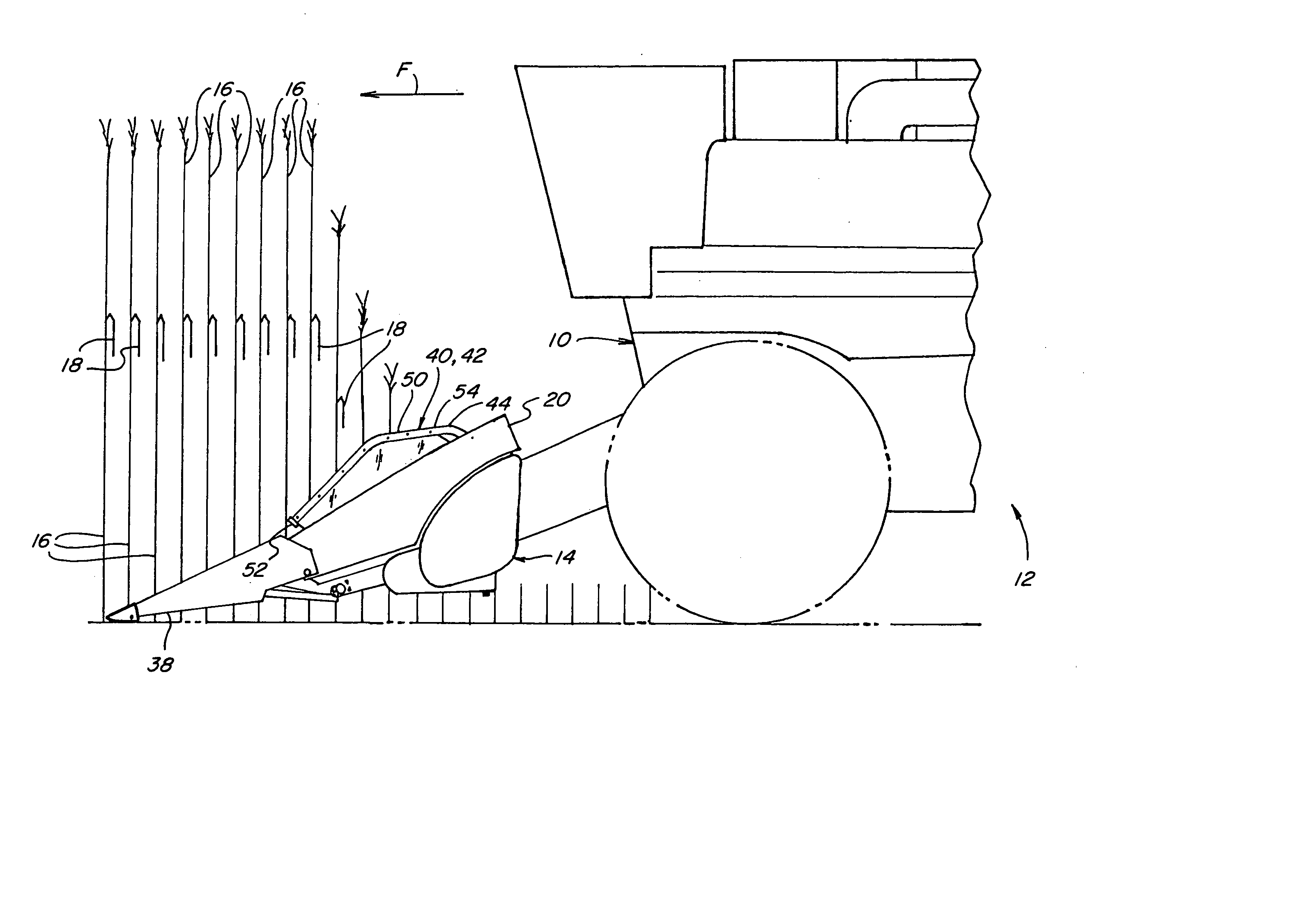 End hood extension for a corn header