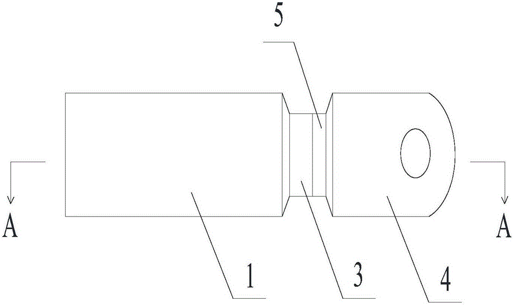 Copper-aluminum transition terminal of Al-Fe-Sr-RE aluminum alloy cable and preparation method thereof