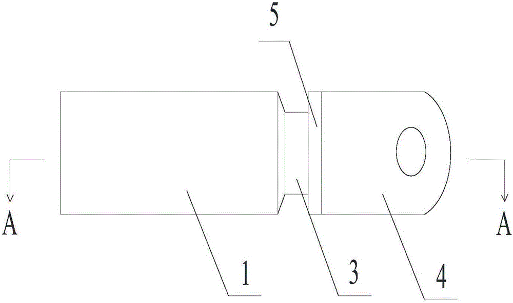 Copper-aluminum transition terminal of Al-Fe-Sr-RE aluminum alloy cable and preparation method thereof