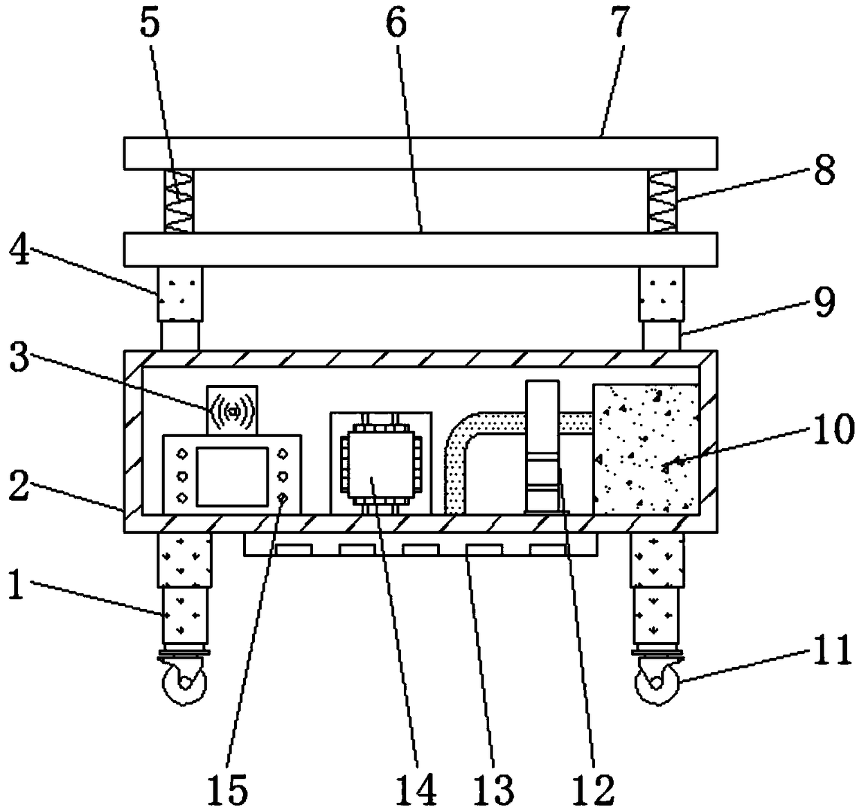 Balance base for meal delivery robot