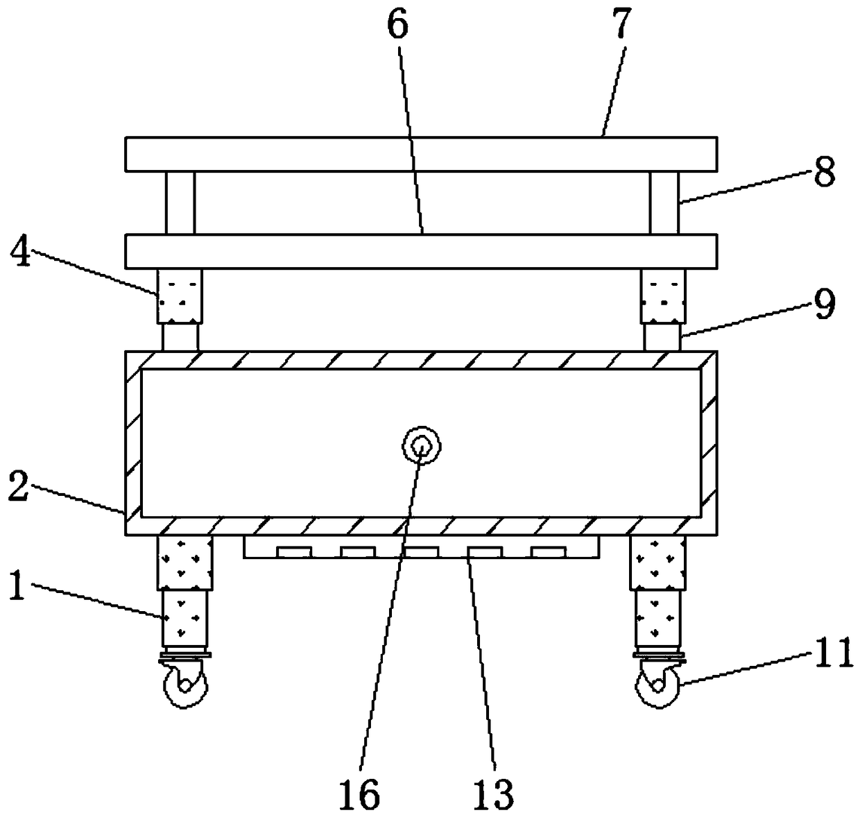 Balance base for meal delivery robot