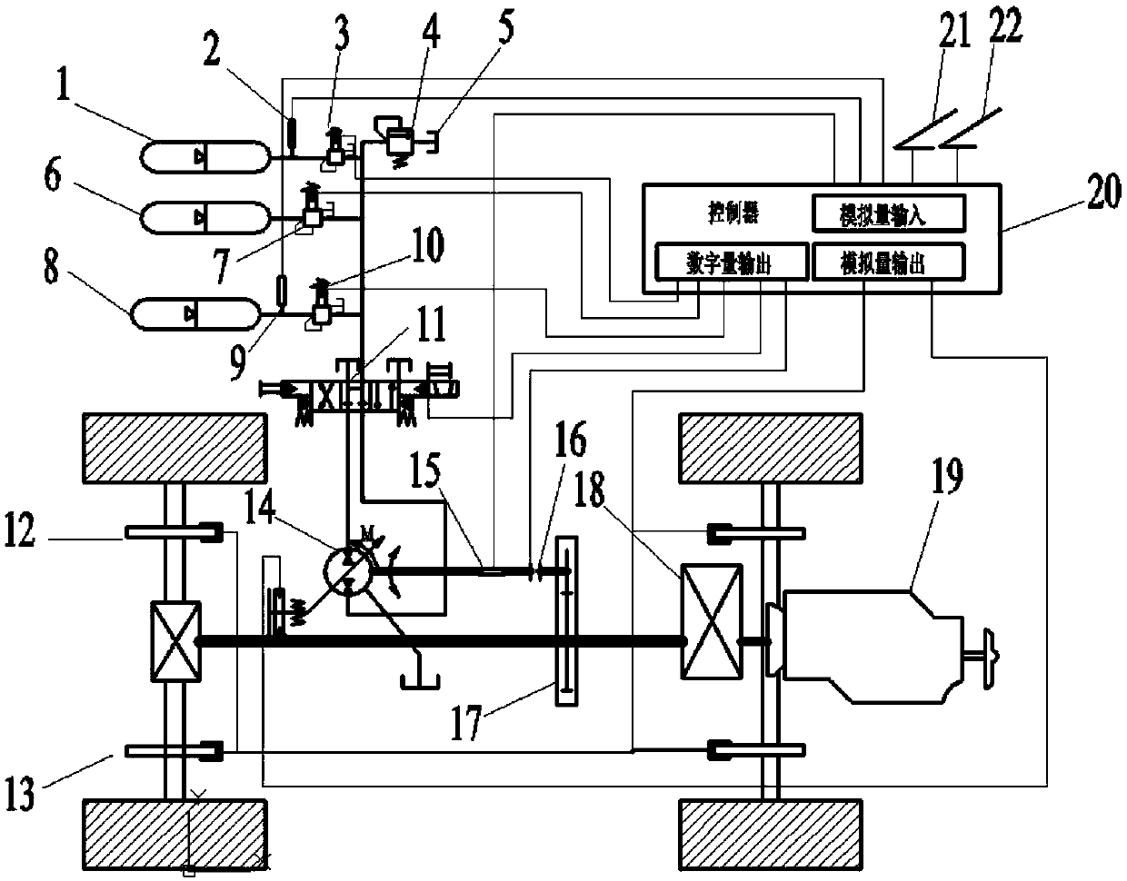 Parallel type hydraulic braking energy recovery system