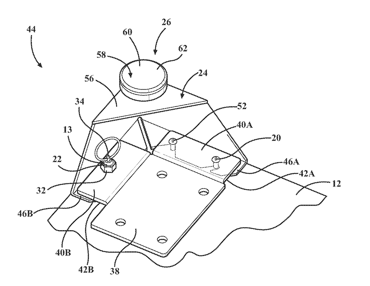 Cabinet assembly having a releasable support foot