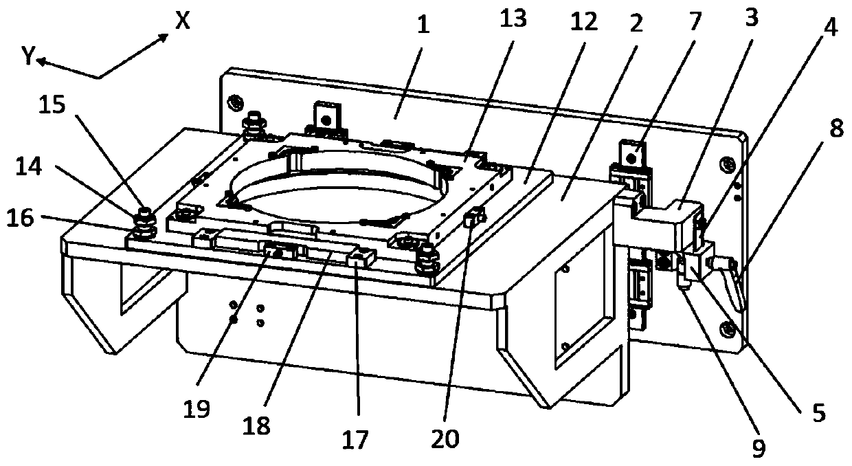 Five-dimensional direction adjustment system with gravity compensating mechanism