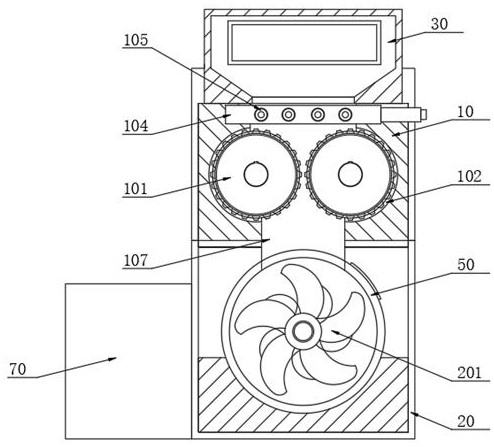 Residue recycling and cleaning device for petroleum coke production and transportation based on circular economy