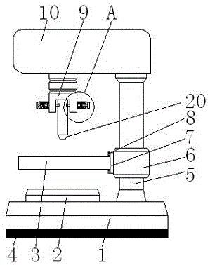 Adjustable multi-bit drill floor