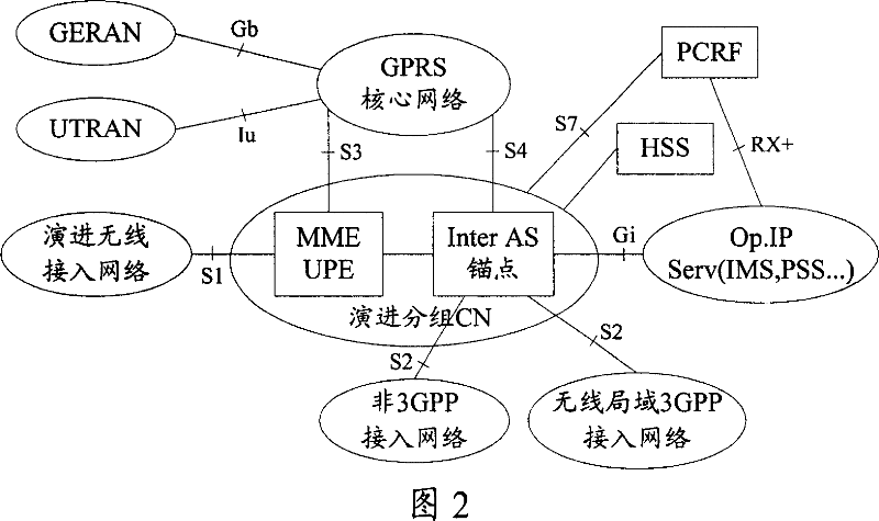 Method, system and apparatus for processing user terminal accessing network and loading establishing process