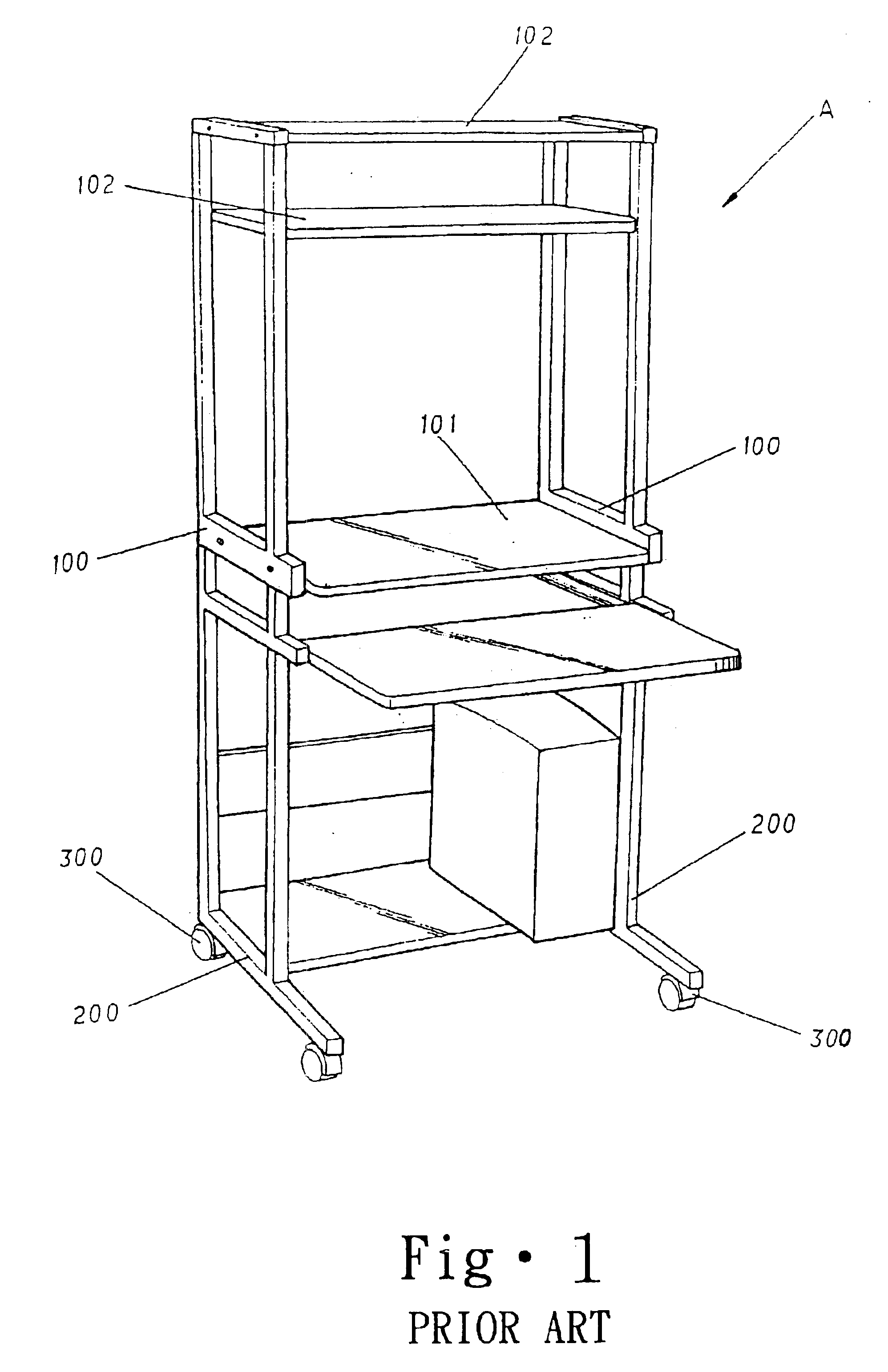 Detachable computer desk