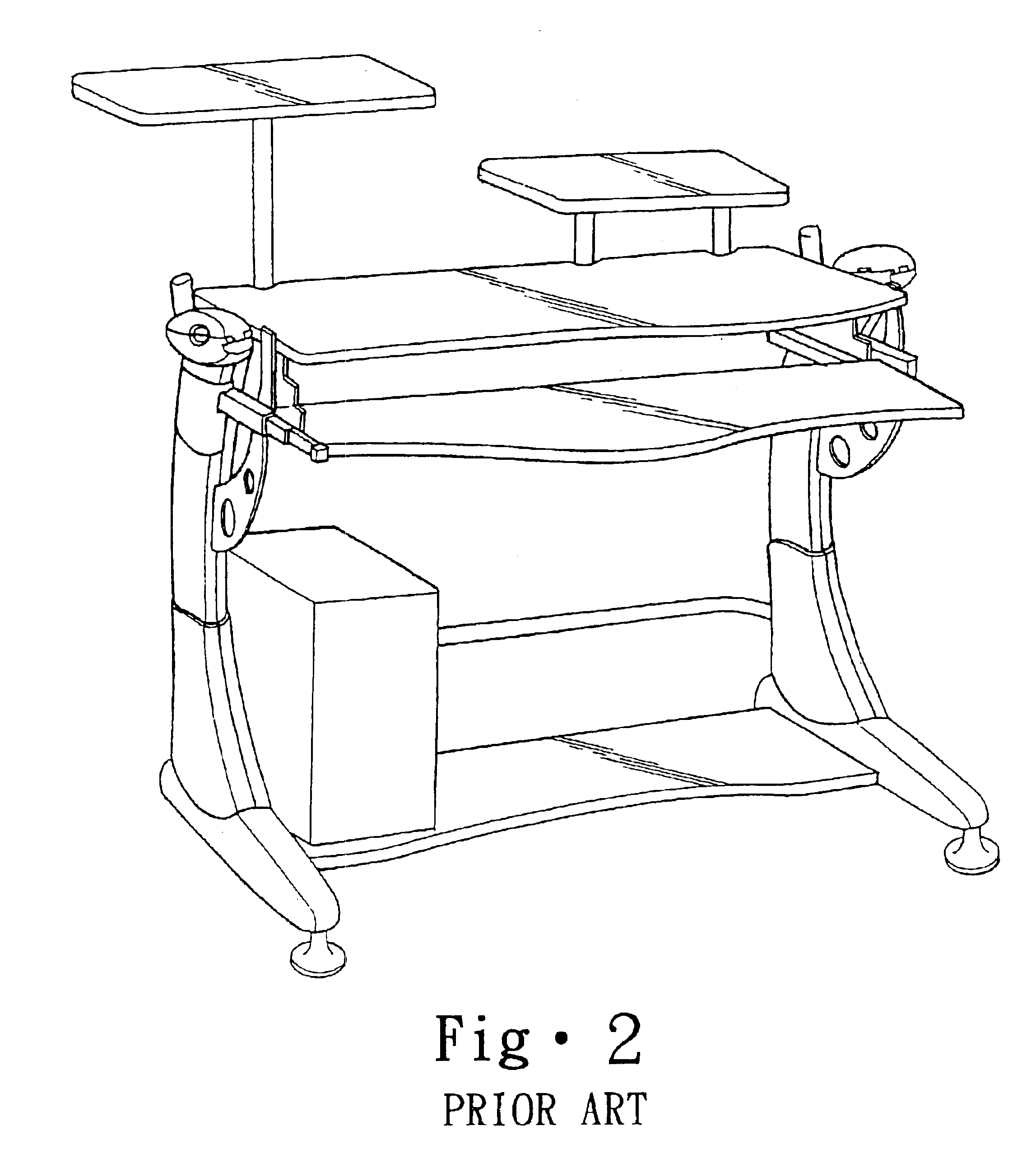 Detachable computer desk