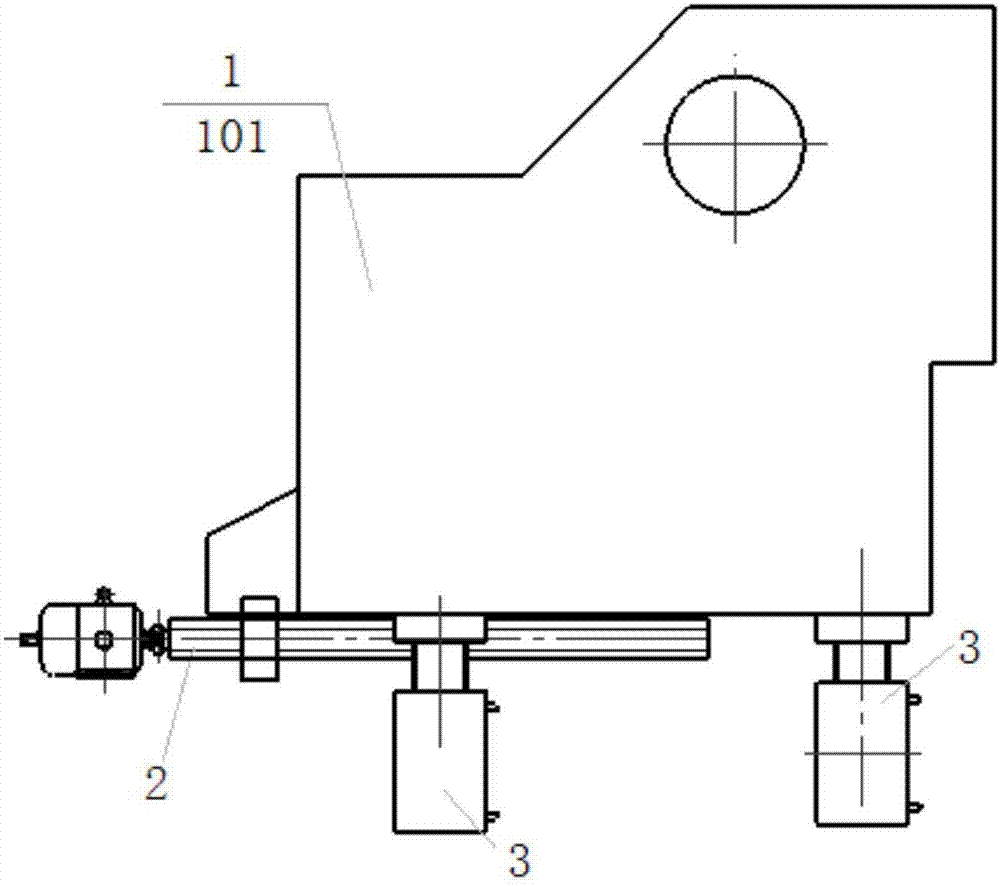 Bilateral shear frame jacking method