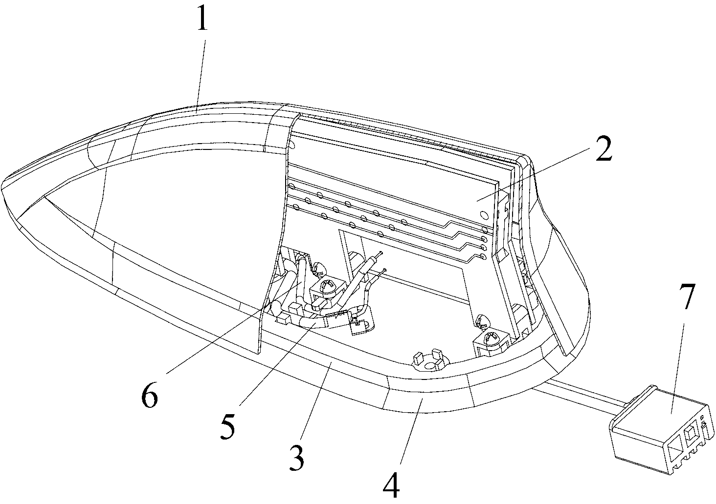 Antenna oscillator amplifier board and vehicle-mounted antenna system