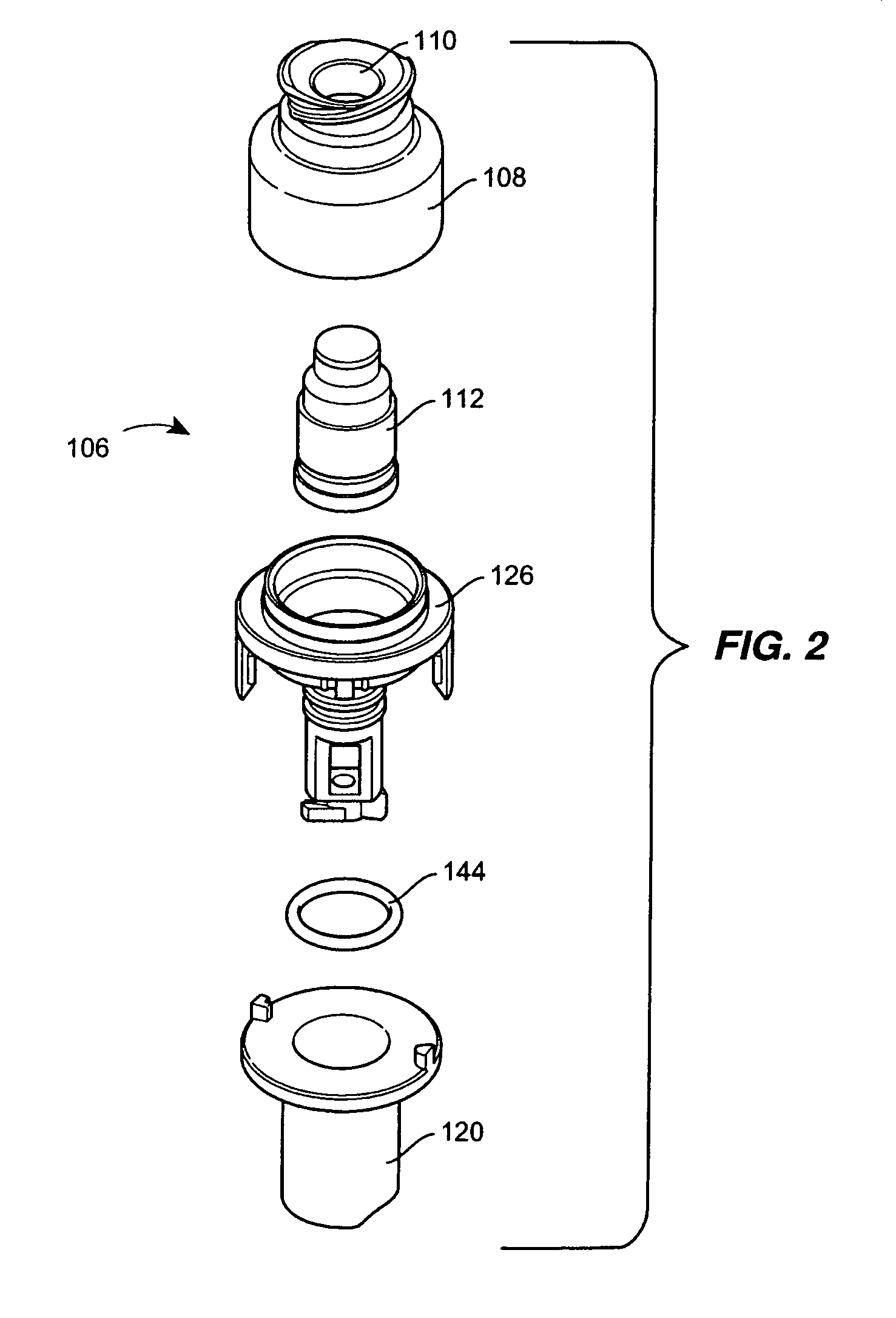 Port assembly for use with needleless connector