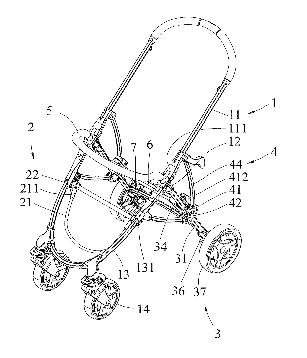 Foldable stroller