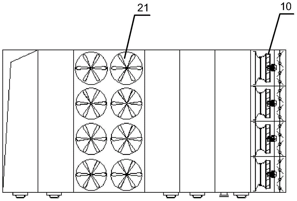 Air side natural cooling method, device and system