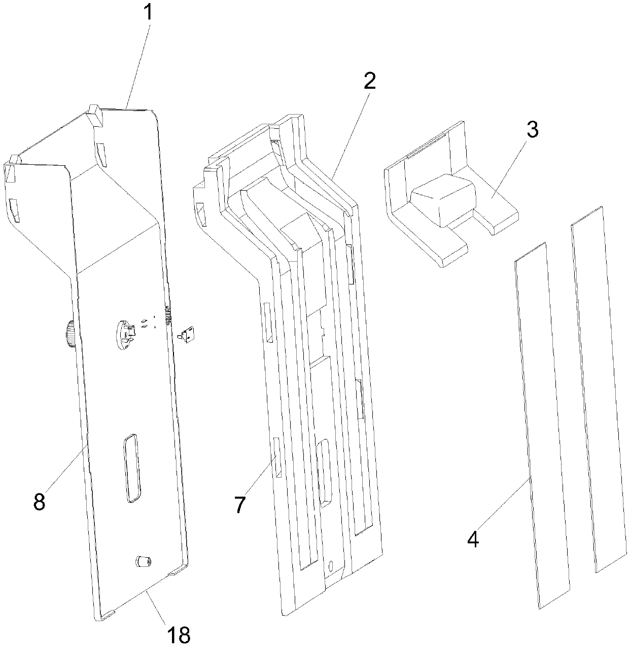 Air channel assembly of refrigerator