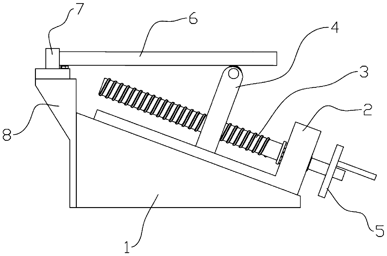 A device for measuring the rolling angle of liquid on the surface of a material