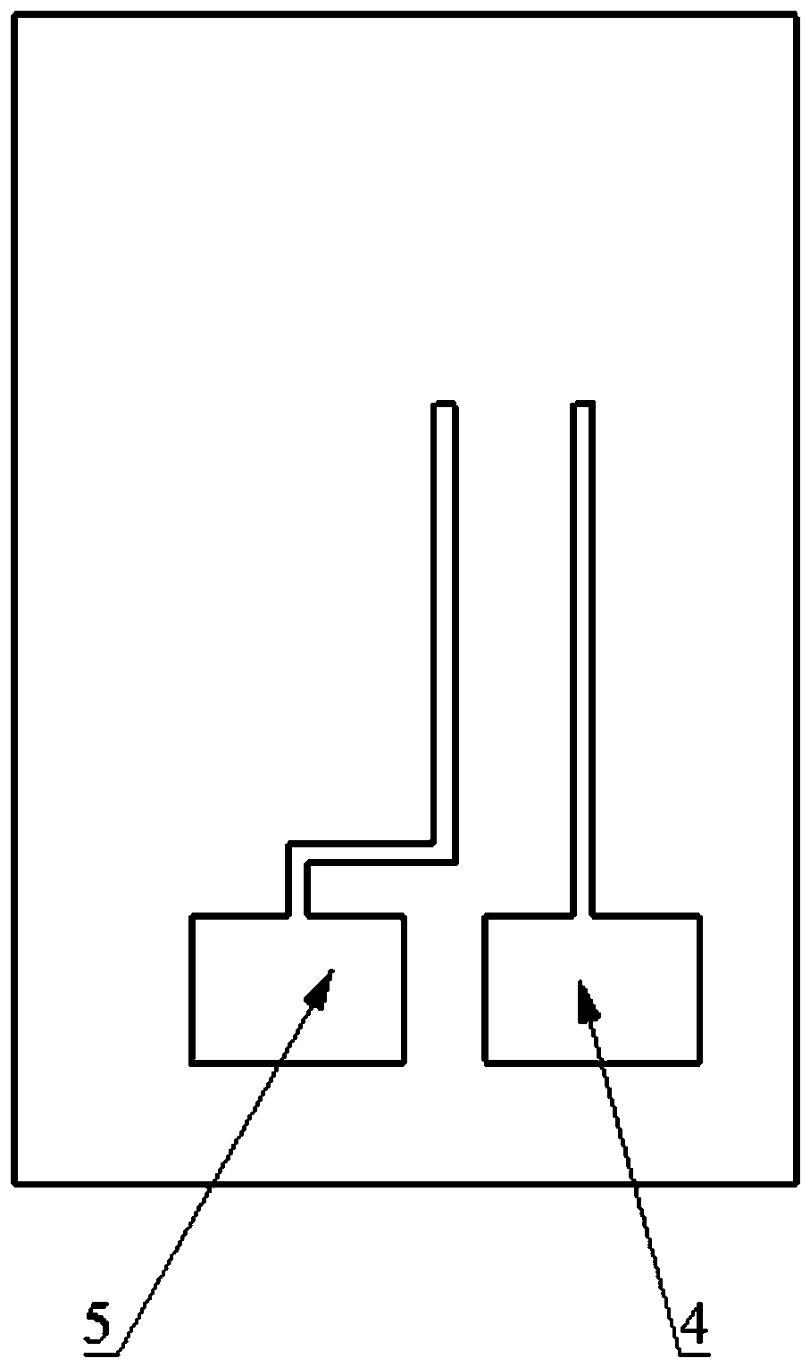 Microfluid inertia grounding switch capable of bidirectionally identifying