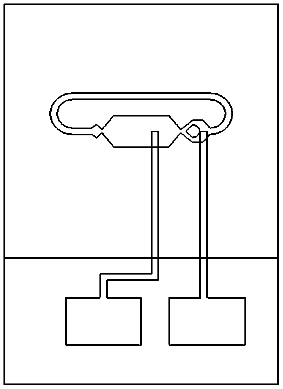 Microfluid inertia grounding switch capable of bidirectionally identifying