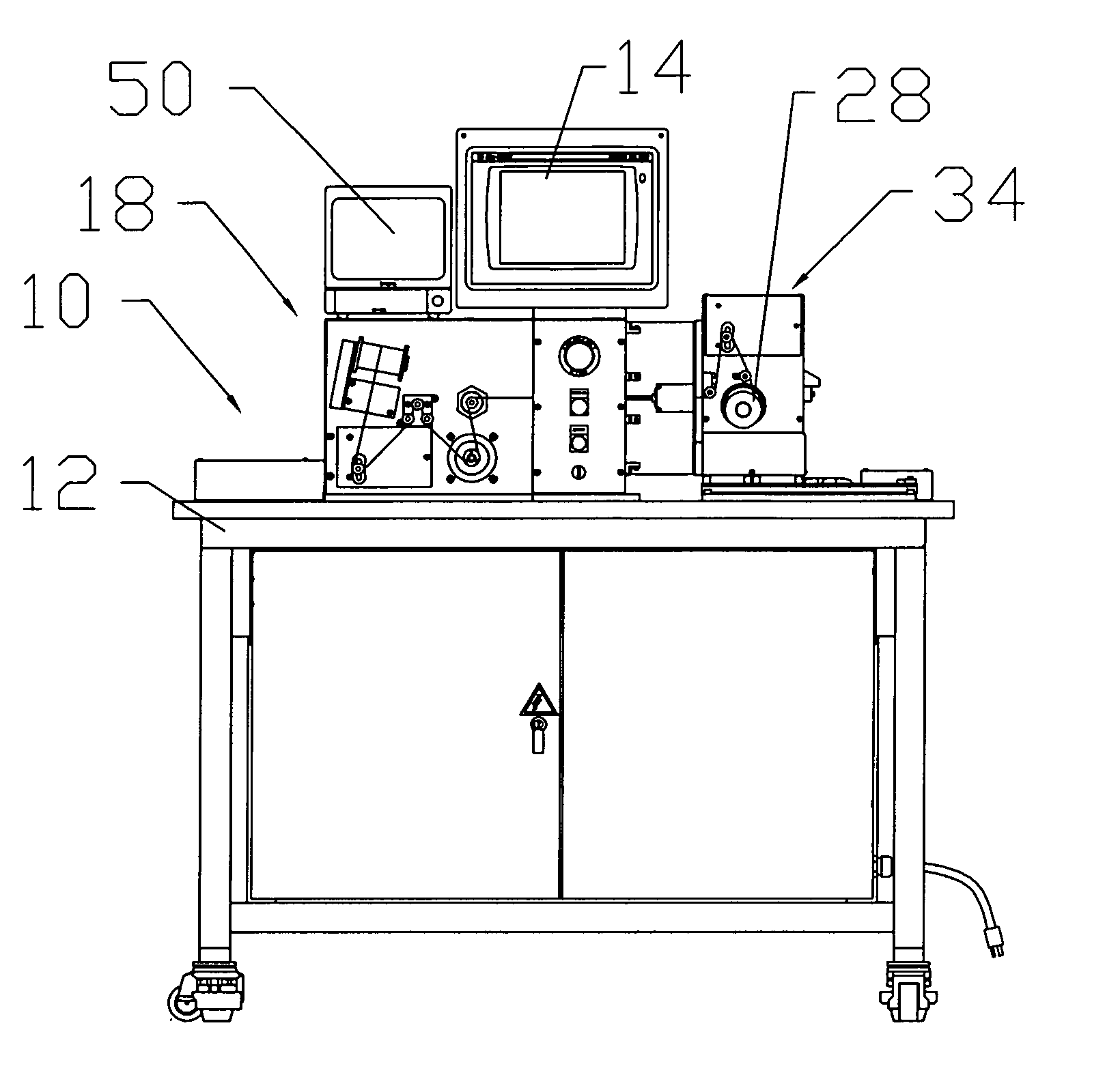 Tension control system for a continuous winding machine