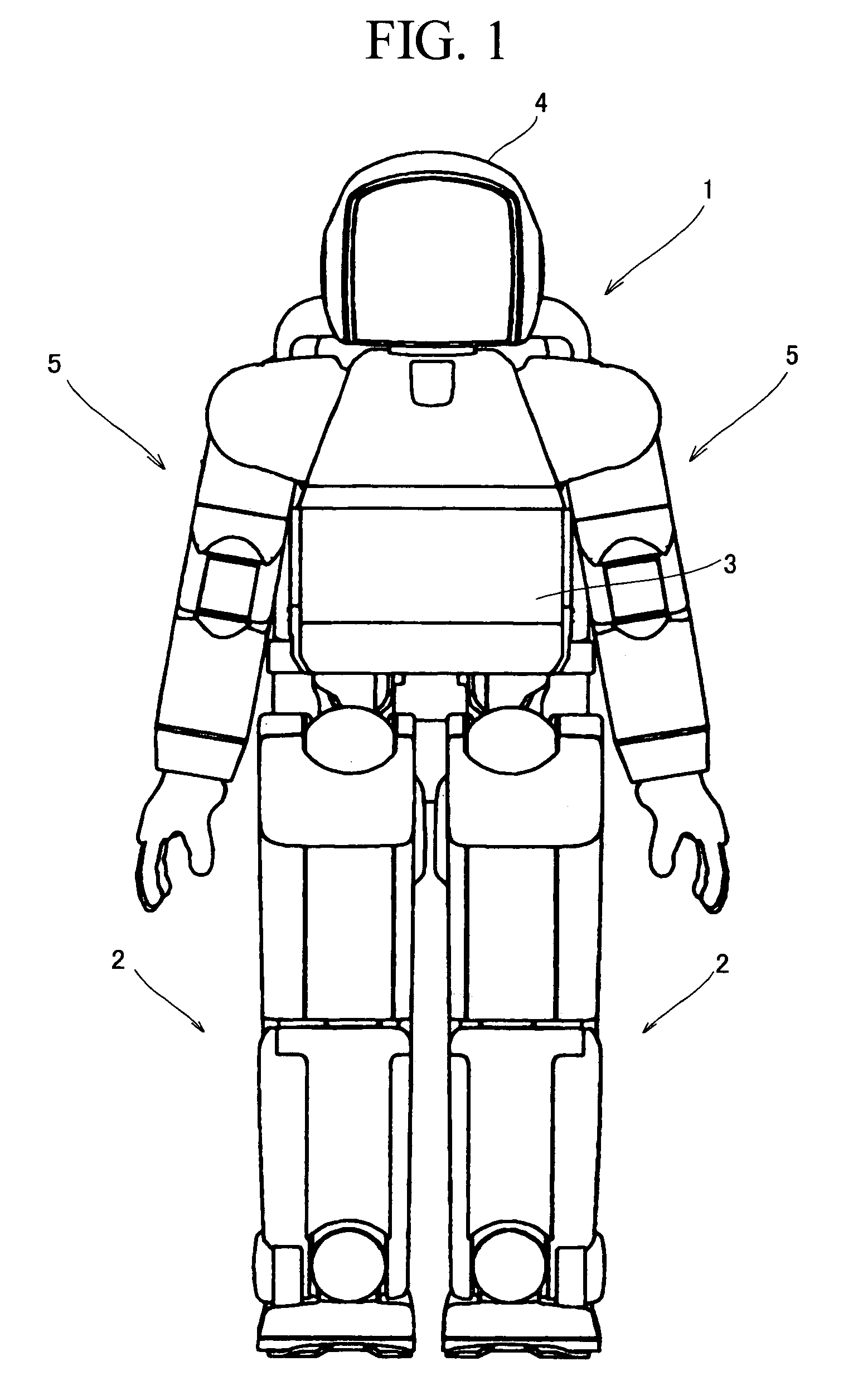 Attitude control device of mobile robot