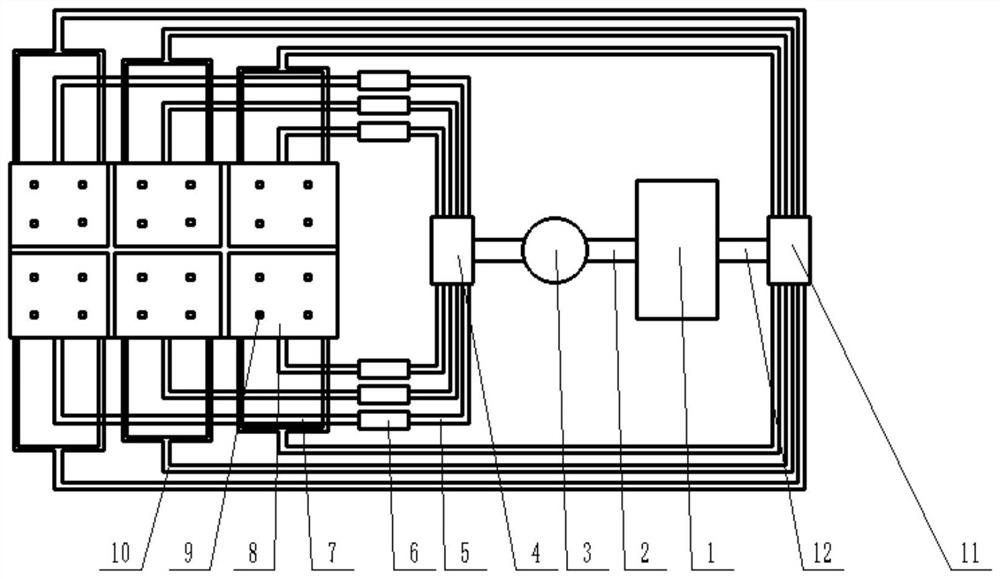 Intelligent regional temperature control composite material laying mold and control method