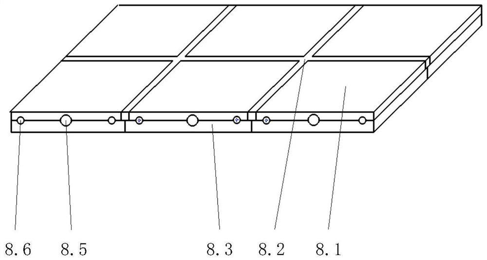 Intelligent regional temperature control composite material laying mold and control method