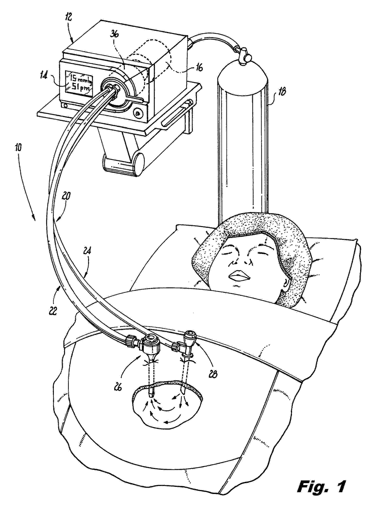 Single lumen gas sealed access port for use during endoscopic surgical procedures