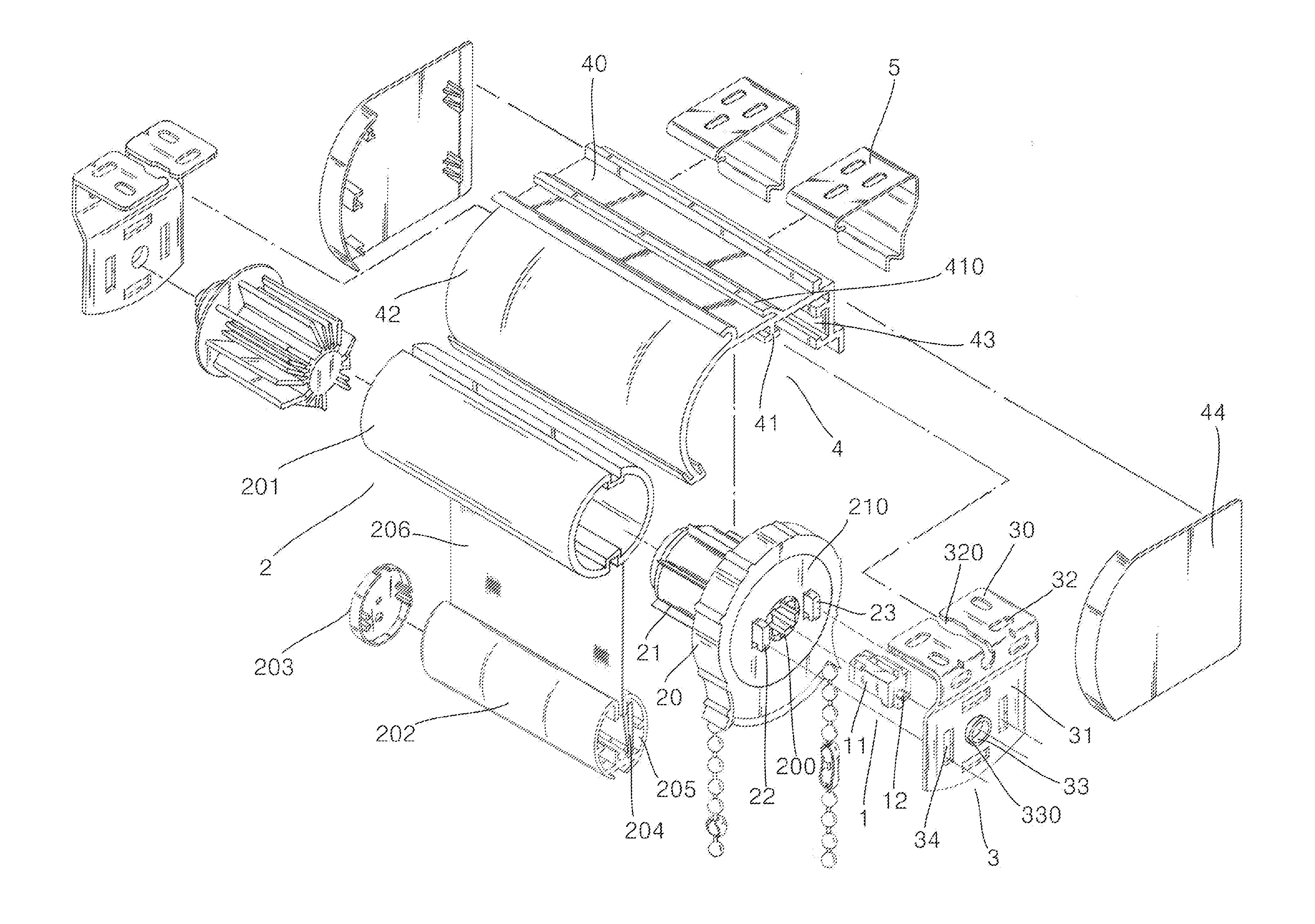 Support structure for increasing fixing force of a curtain