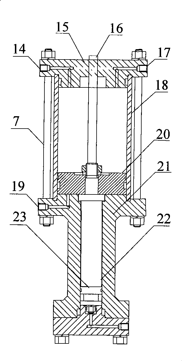 Rock porosity real-time test device under action of Chemosmosis and creep coupling