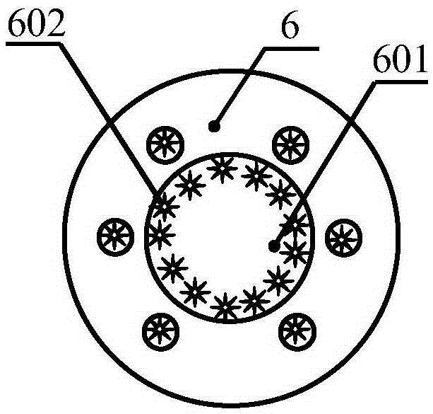 Raman gas analyzing device of column vector field excited hollow core photonic crystal fiber