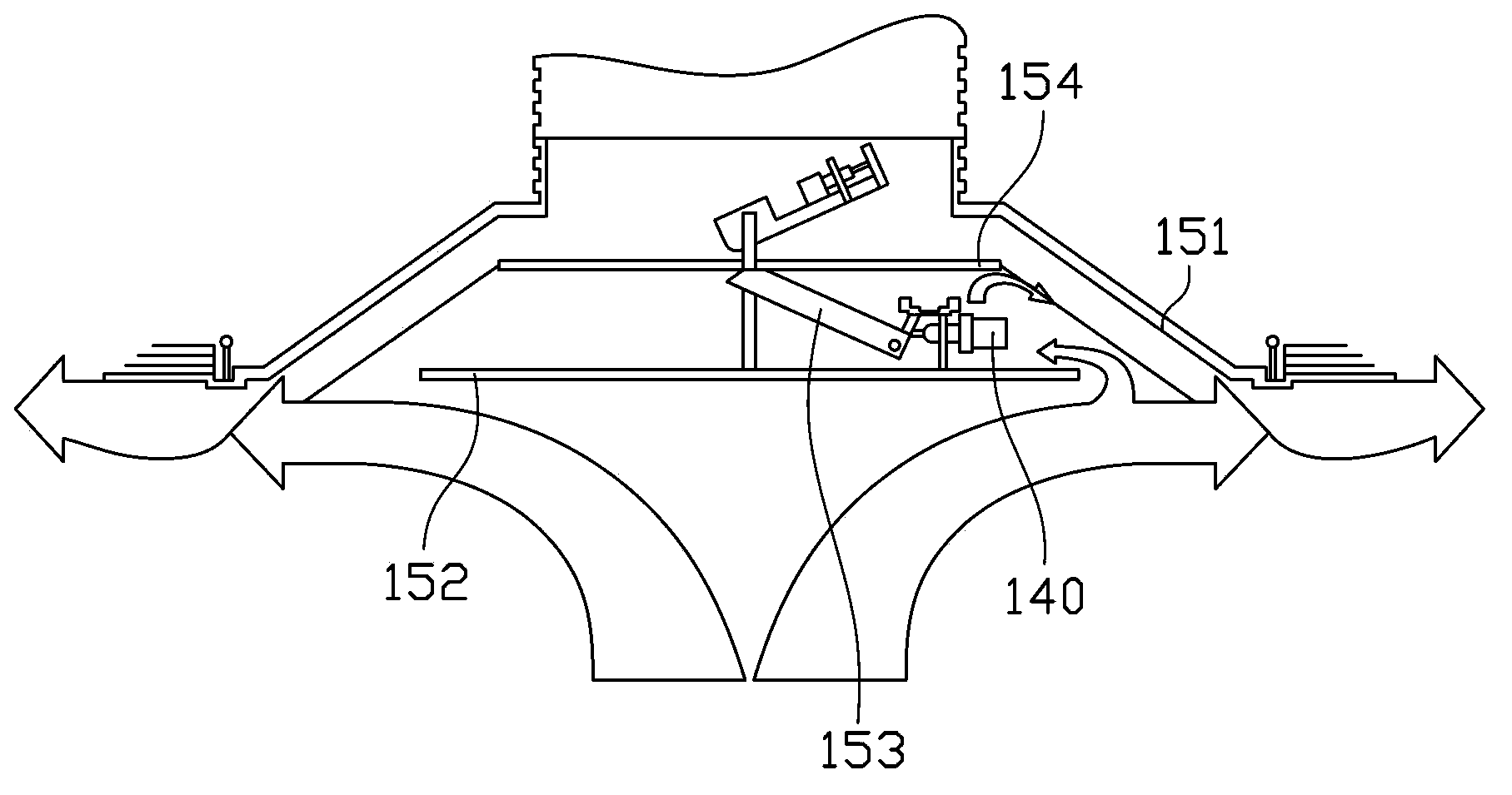 Air outlet air volume adjustable air-conditioning system