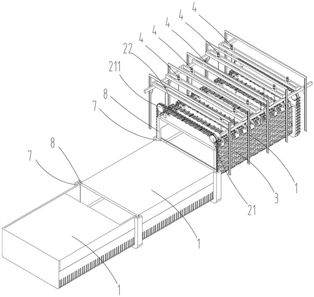 Sinking construction device for cast-in-place underground building