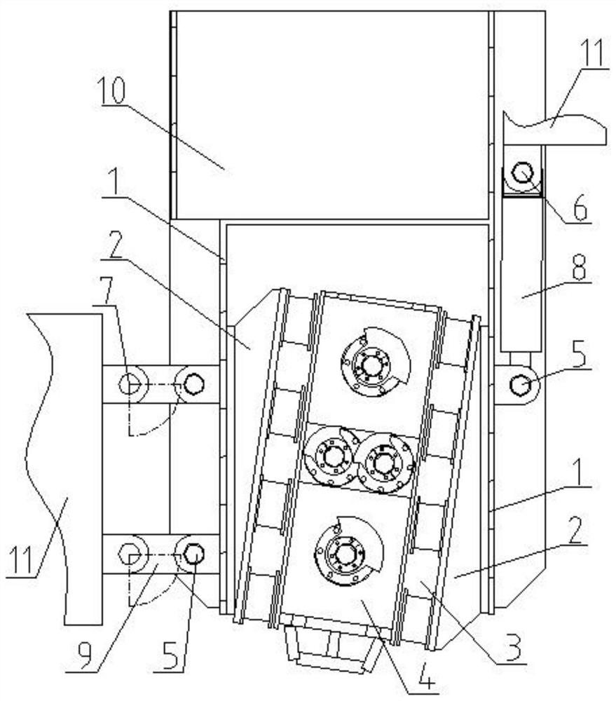 A vibration device for a resonance crusher