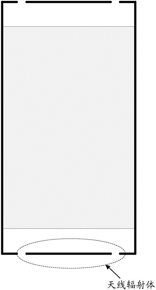 Terminal antenna frequency band extension structure