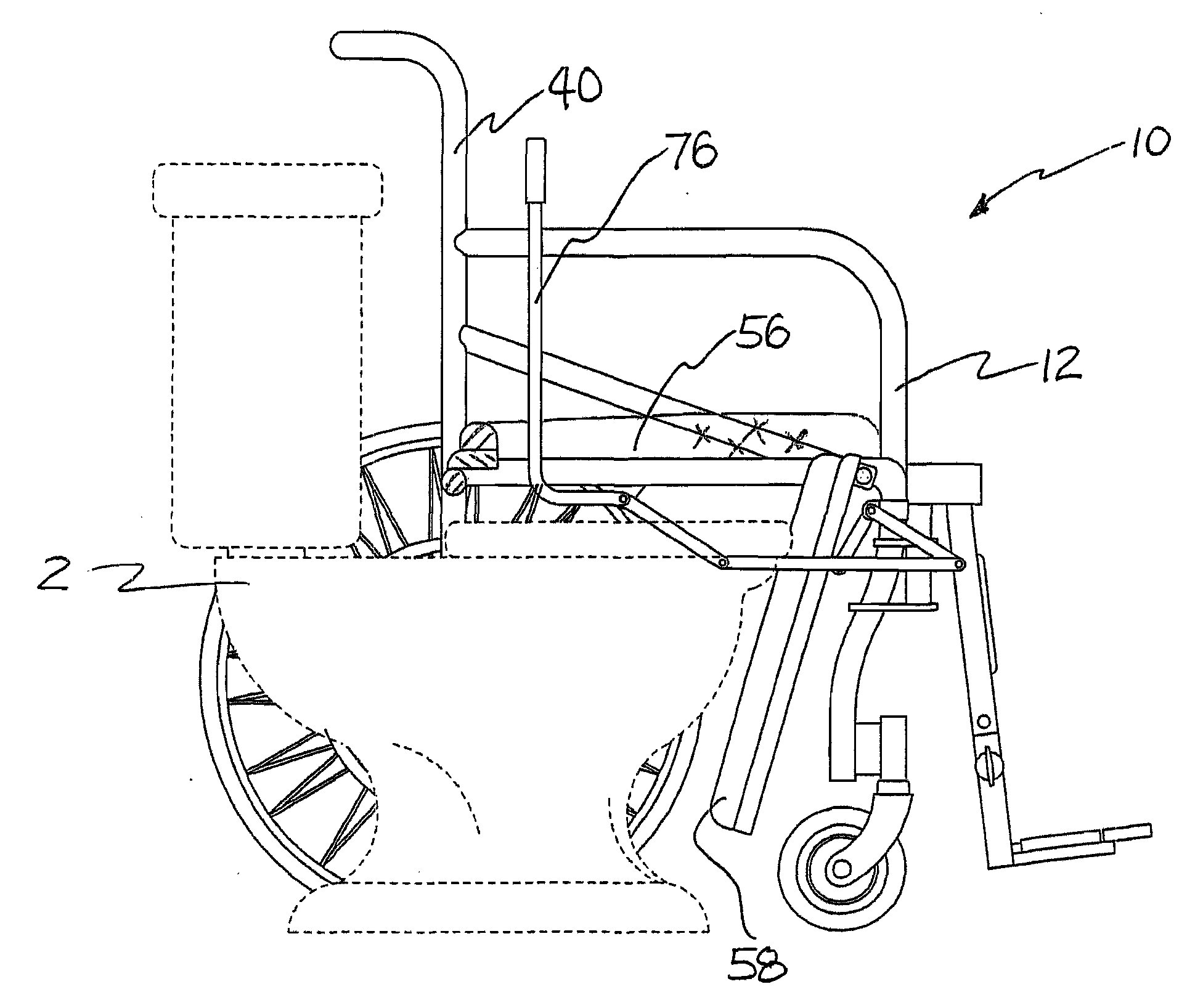 Wheelchair with Enhanced Toilet Accessibility