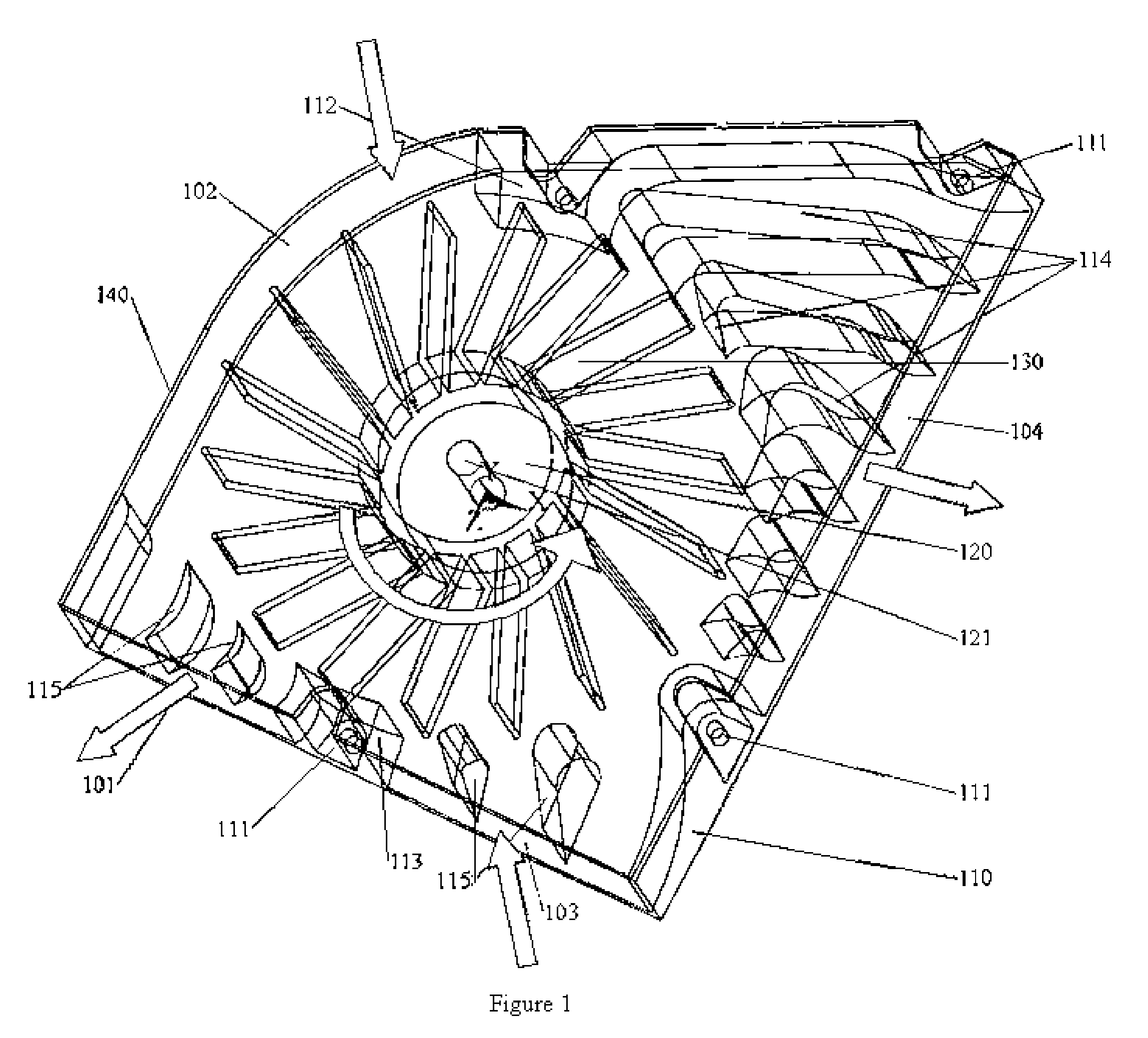 Bi-directional Blowers for Cooling Laptop Computers