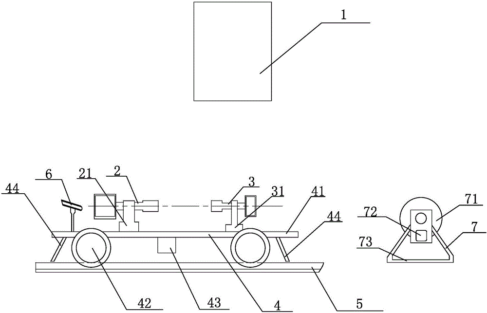 Laser spectrum cable trench gas detection system