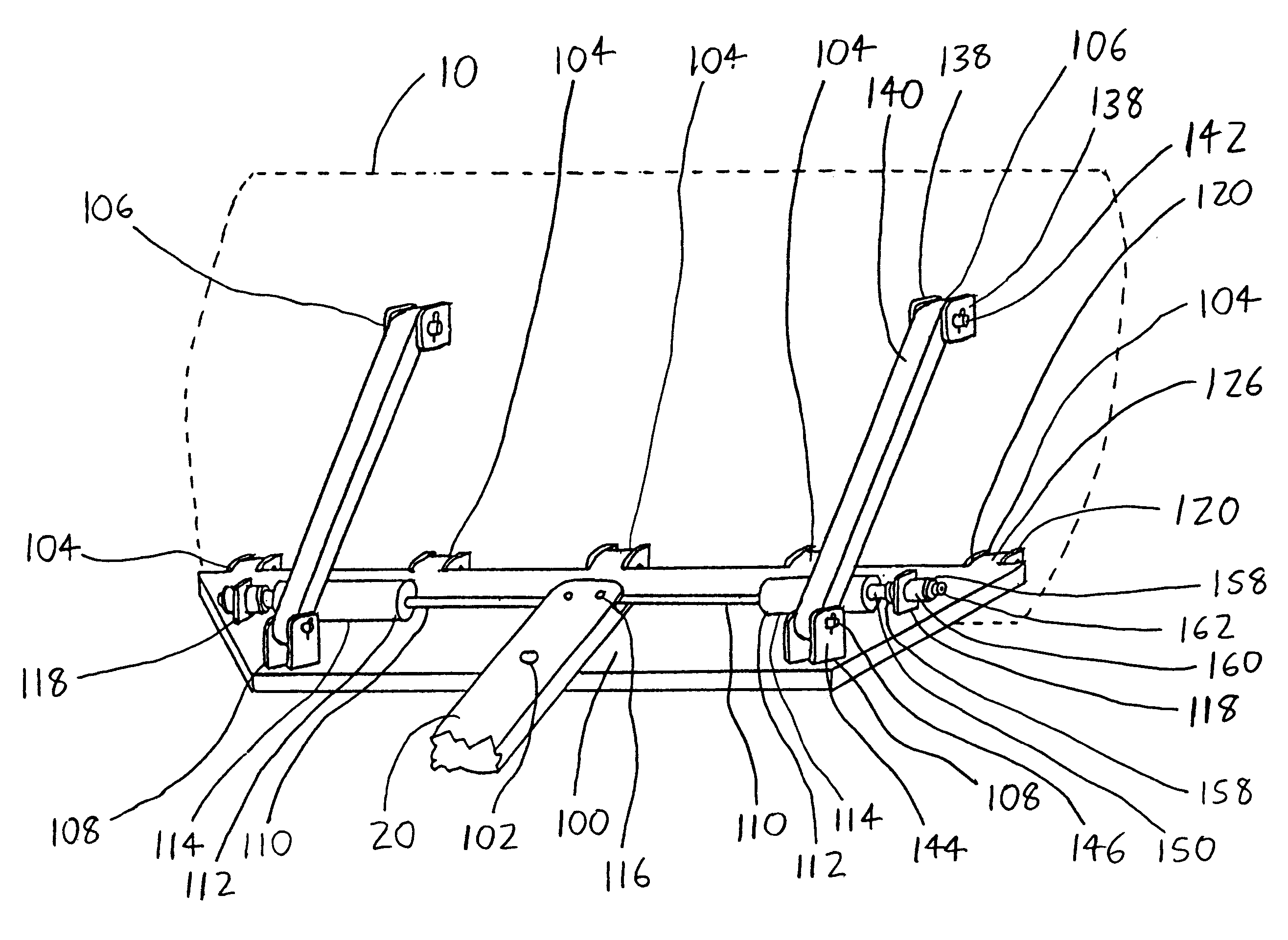 Shock-absorbent snowplow mount