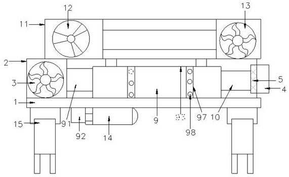 Ventilation device special for mining