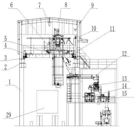 Bridge-type intelligentized car coal sampling machine and sampling method thereof