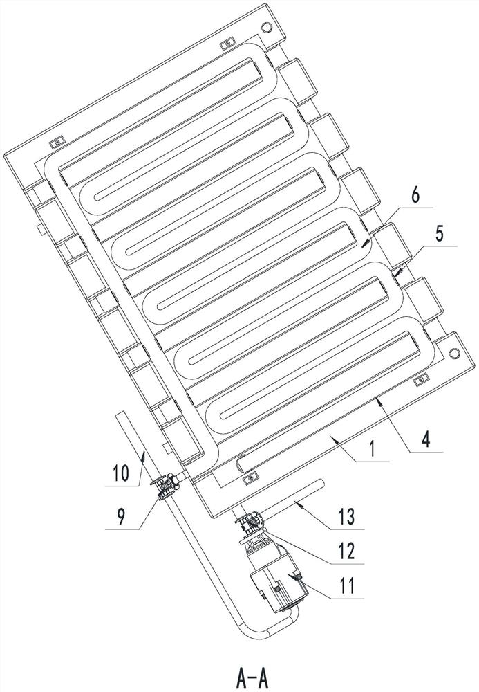 Plastic photovoltaic support with intelligent waste heat recovery function