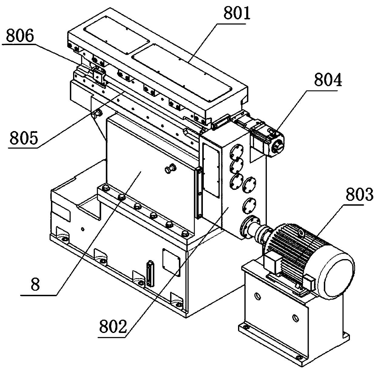 Numerical control deep hole keyway milling machine