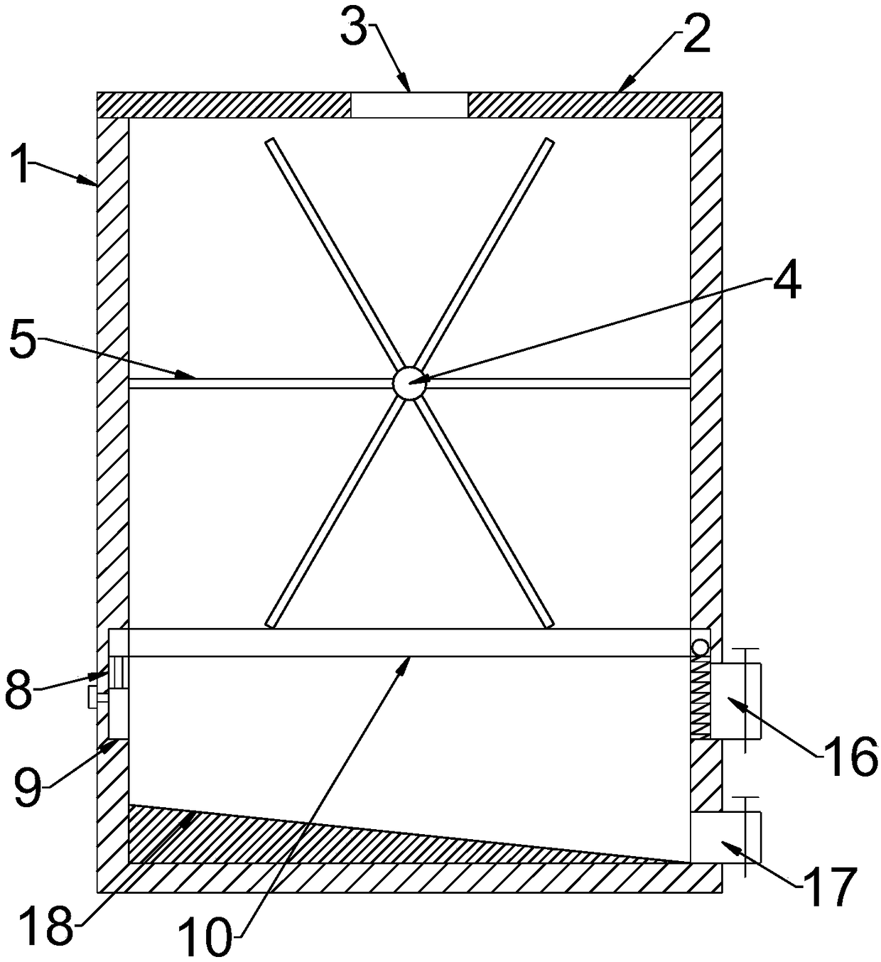 Shaking type screening device for drug processing