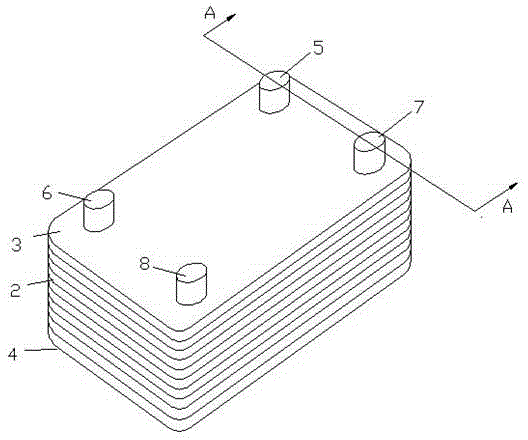 Plate-type heat exchanger with secondary throttling function